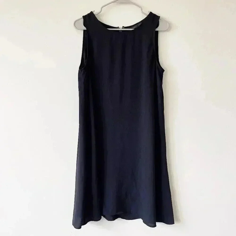 HALOGEN A-LINE DRESS IN BLACK - M - EUC